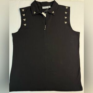 Daily Sports Black Sleeveless Top